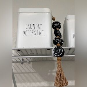 Rae Dunn LAUNDRY DETERGENT with decor